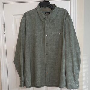 Orvis Sage Green Button-Up fishing Shirt xxl